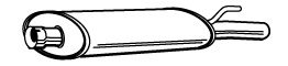 WALKER 04028 Middle Silencer